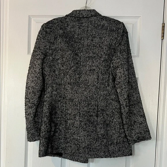 H&M Black and Gray Patterned Blazer - Picture 3 of 3